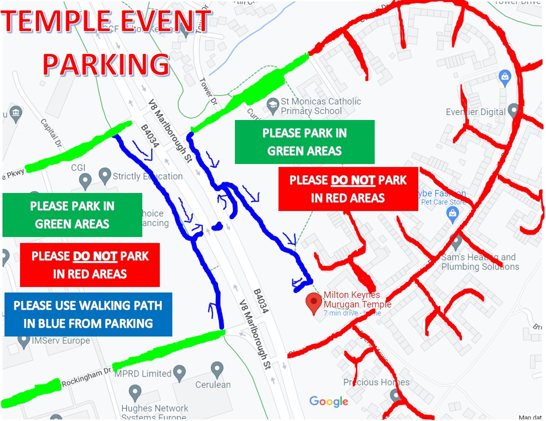 Temple Event Parking